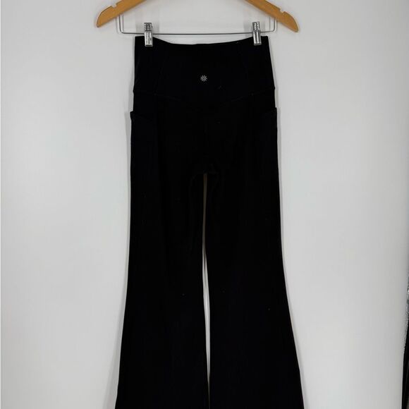 Athleta Salutation Stash High Rise Flare Pant in Black | Small - Picture 9 of 9